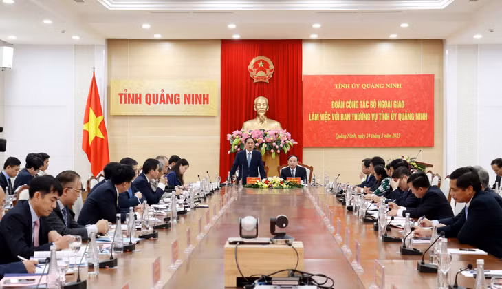 Quang cảnh buổi làm việc.