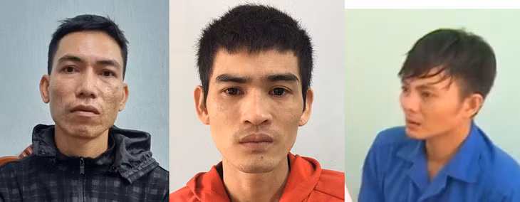 Ba bị can bị khởi tố, bắt tạm giam (từ trái sang): Nguyễn Duy Khương, Nguyễn Thành Quí và Trần Công Sĩ - Ảnh: VĂN ĐỨC