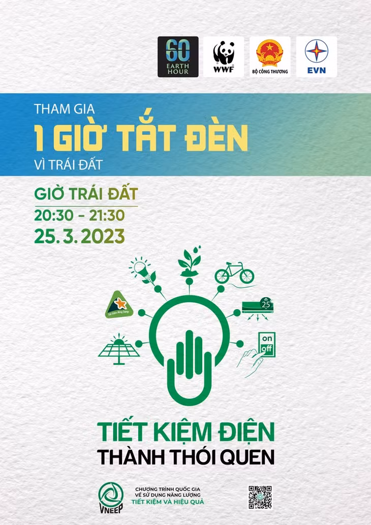 Thông điệp của Bộ Công Thương trong Chiến dịch Giờ Trái đất 2023.