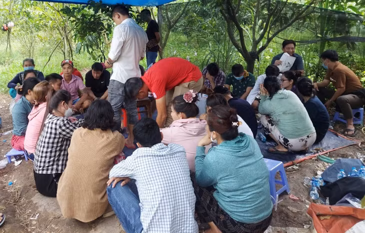 25 người tụ tập đánh bạc bị bắt quả tang.