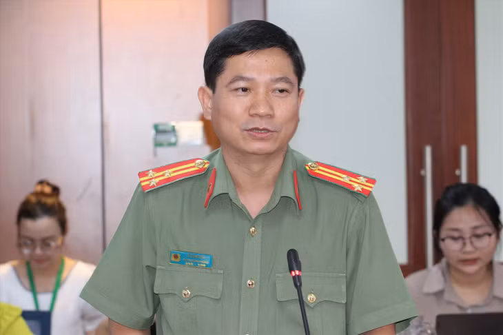 Ông Lê Mạnh Hà - Phó trưởng phòng Tham mưu Công an TPHCM Ảnh: Thành Nhân