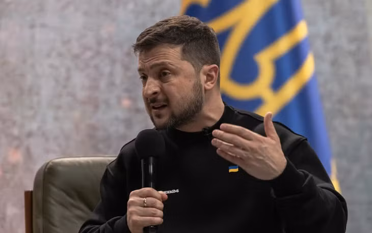 Tổng thống Ukraine Zenlenski. Ảnh: Politico