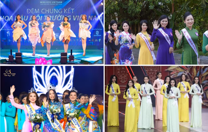 Hàng chục cuộc thi sắc đẹp được tổ chức trong năm 2022.