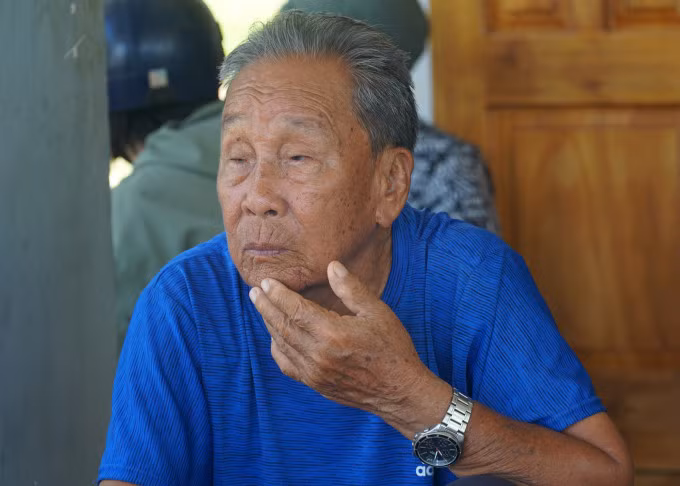 Ông Dương Quang Ánh nói về việc bà Di bị sát hại. Ảnh: Bùi Toàn.