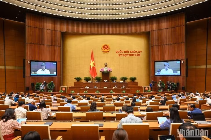 Quang cảnh phiên họp của Quốc hội ngày 10/6/2023. (Ảnh: DUY LINH)