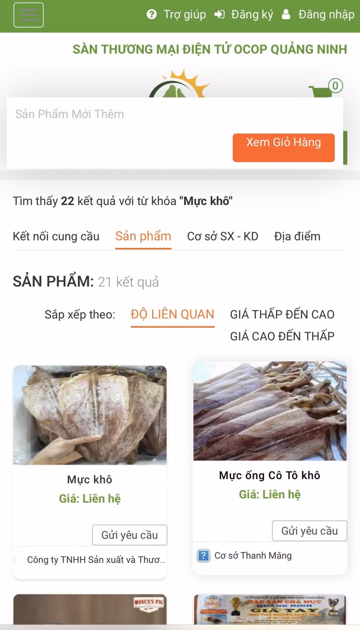 Giao diện nâng cấp của sàn TMĐT tỉnh Quảng Ninh tại địa chỉ http://ocopquangninh.com.vn được thiết kế bắt mắt, với nhiều tính năng được nâng cấp, dự kiến sẽ được nghiệm thu trong tháng 8/2023.
