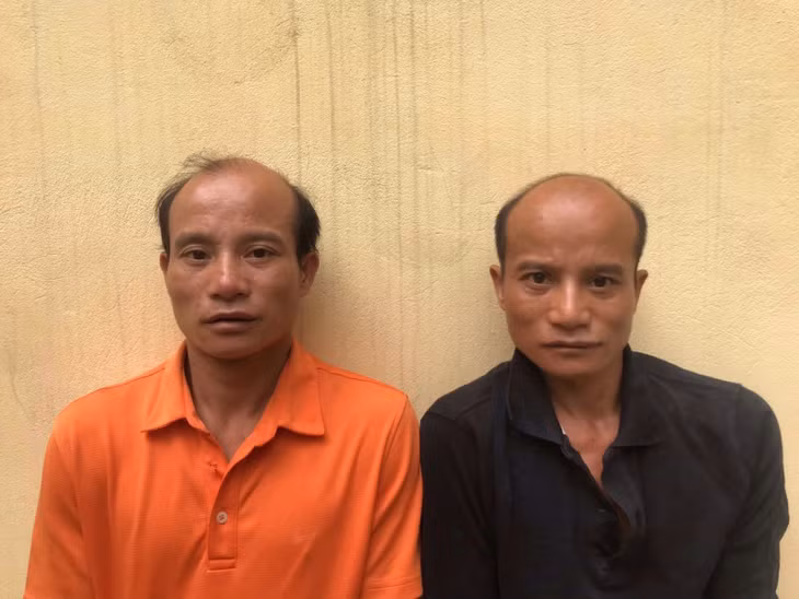 Đối tượng Nông Văn Quảng và Nông Văn Quỳnh.