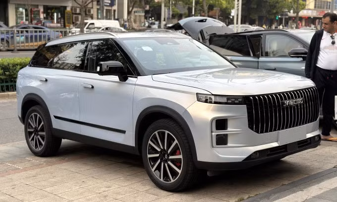 Jaecoo 7 tại trụ sở của Chery ở Trung Quốc. Ảnh: Ánh Dương
