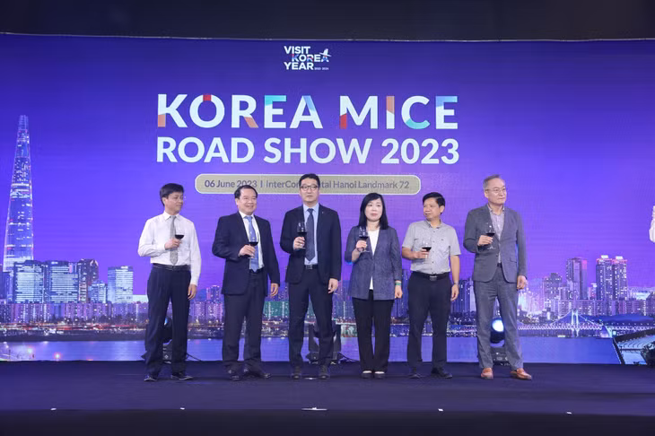Korea MICE Roadshow năm 2023 được KTO Việt Nam tổ chức tại Hà Nội và TPHCM. Ảnh: BTC