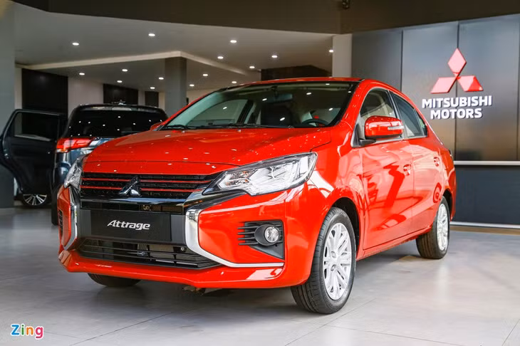 Mitsubishi Attrage được ưu đãi 100% lệ phí trước bạ. Ảnh: Toàn Thiện.
