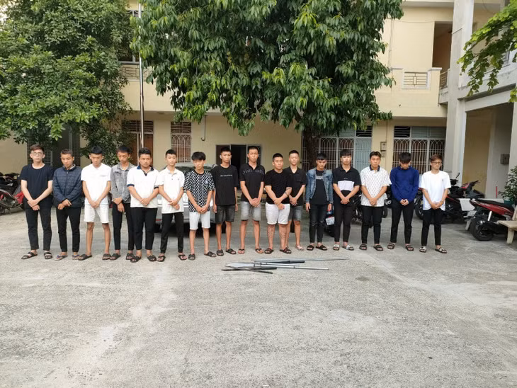 Một số thanh thiếu niên trú quận Ngũ Hành Sơn tham gia ẩu đả bị Cơ quan Công an triệu tập.