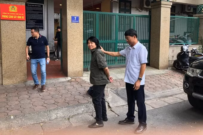 Danh Thái và nghệ sĩ Tạ Minh Thảo trong phim "Đội điều tra số 7" (Ảnh: Nhân vật cung cấp).