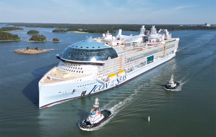 Du thuyền nhìn từ trên cao. Ảnh: Royal Caribbean International