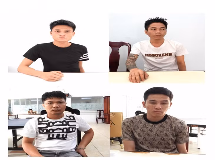 Các đối tượng lừa đảo vừa bị Công an Đà Nẵng bắt giữ.