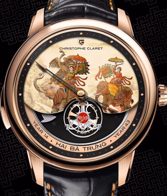 Mẫu đồng hồ "Hai Bà Trưng" của hãng Christophe Claret. Ảnh: Christophe Claret