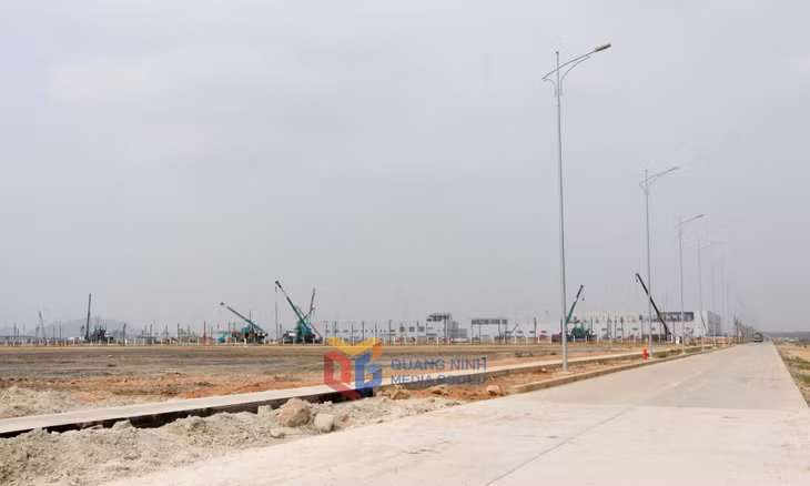 Hệ thống hạ tầng kỹ thuật KCN Sông Khoai đã và đang được đầu tư hoàn thiện. Ảnh: Mạnh Trường