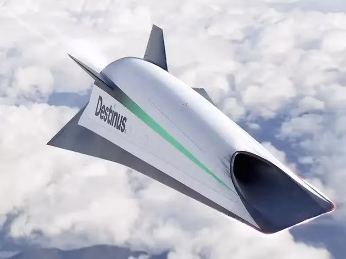Ý tưởng thiết kế máy bay siêu vượt âm do Destinus thiết kế (Ảnh: Destinus).