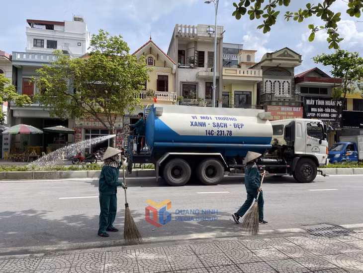 Cảnh quan đô thị TX Quảng Yên luôn đảm bảo xanh, sạch, đẹp.