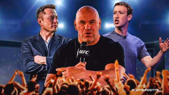 Chủ tịch UFC khẳng định trận so găng giữa Elon Musk và Mark Zuckerberg sẽ tạo ra doanh thu hàng tỷ USD. Ảnh: ClutchPoints.