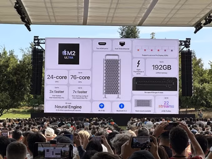Mac Pro dùng chip M2 Ultra. Ảnh: Tuấn Hưng