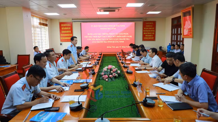 Quang cảnh buổi làm việc giữa các cơ quan.