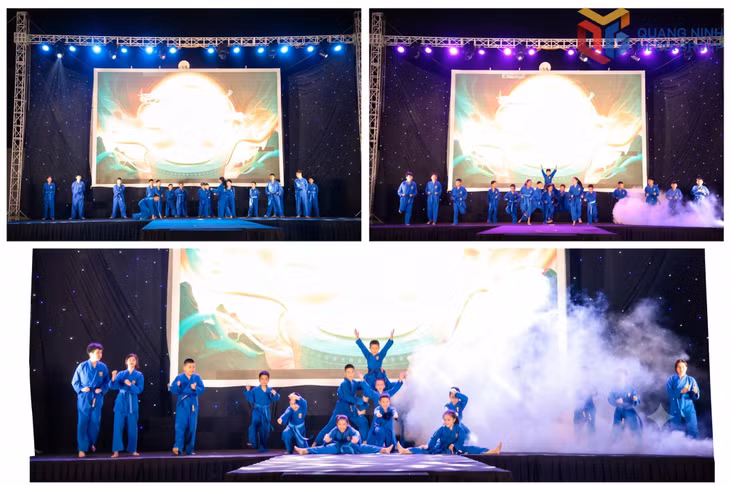 Phần trình diễn của lớp Vovinam.