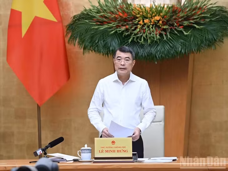 Thủ tướng Chính phủ Lê Minh Hưng chủ trì Phiên họp Chính phủ thường kỳ tháng 7/2026. (Ảnh: Trần Hải)