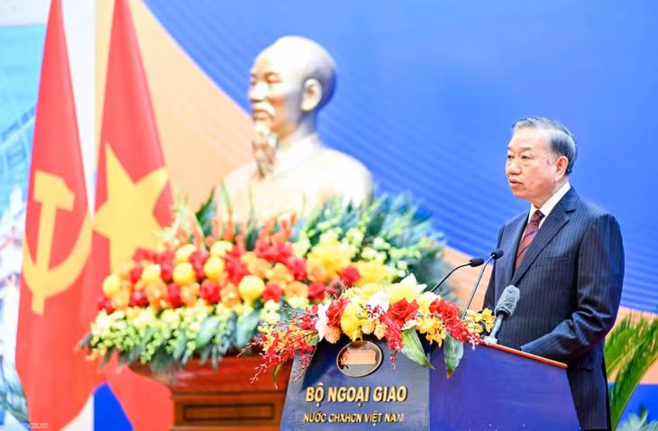 Đồng chí Tổng Bí thư, Chủ tịch nước Tô Lâm phát biểu tại hội nghị.