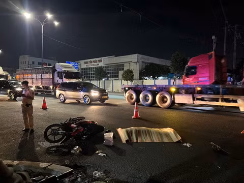 Hiện trường vụ tai nạn.