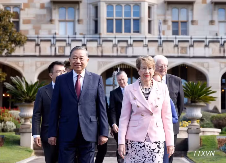 Tổng Bí thư, Chủ tịch nước Tô Lâm gặp bà Margaret Beazley, Thống đốc Bang New South Wales (Australia).