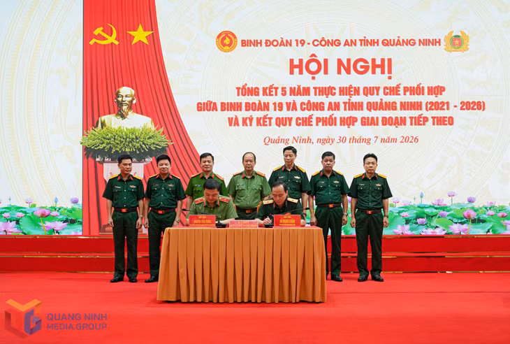 Binh đoàn 19 và Công an Quảng Ninh ký kết Quy chế phối hợp giai đoạn 2026-2031.