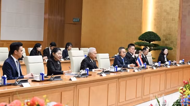 Các đại biểu Quốc hội Thái Lan tham dự buổi hội kiến. (Ảnh: Trần Hải)