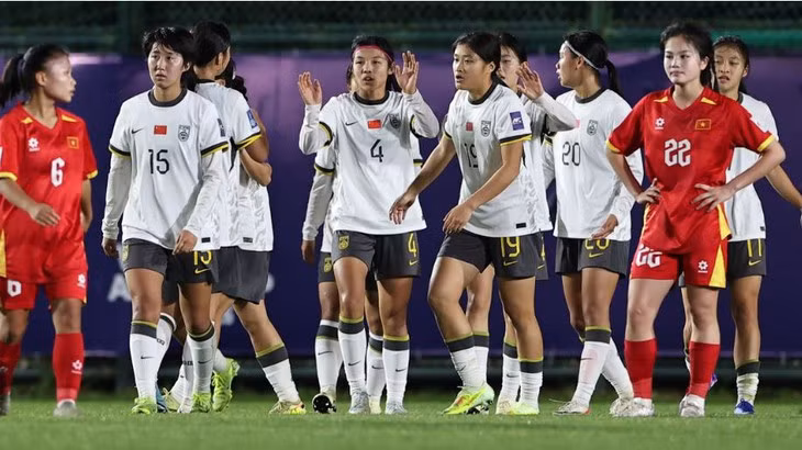 U17 nữ Việt Nam thất bại 0-3 trước U17 nữ Trung Quốc - Ảnh: AFC