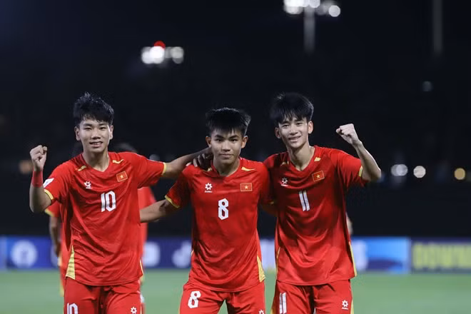 U17 Việt Nam là 1 trong 9 đội bóng châu Á dự U17 World Cup 2026. Ảnh: VFF