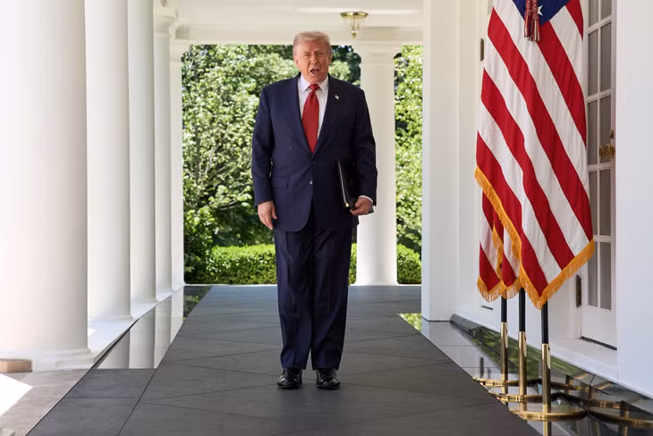 Tổng thống Mỹ Donald Trump tại Nhà Trắng ở Washington, Mỹ, ngày 8/5/2026. Ảnh: AP