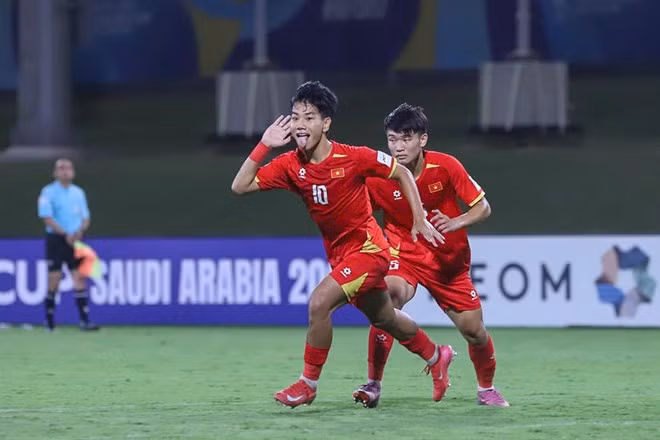 U17 Việt Nam nhận thưởng lớn sau thành tích giành vé dự U17 World Cup 2026. Ảnh: VFF