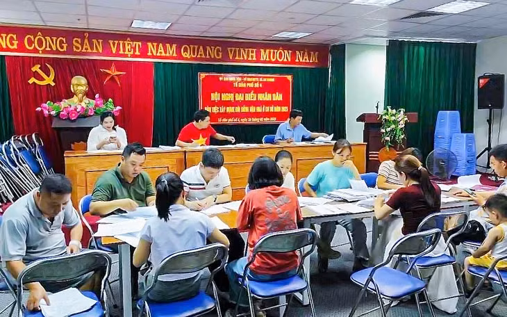 Ảnh minh họa hoạt động tại một tổ dân phố ở Hà Nội - Ảnh: G.H.