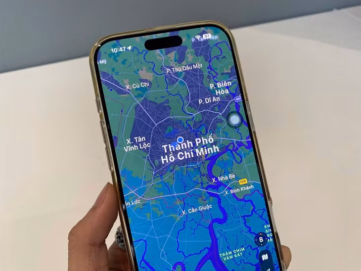 Các tuyến đường và địa chỉ tại Việt Nam được hiển thị chính xác hơn trên Apple Maps - Ảnh: PHAN HẢI ĐĂNG