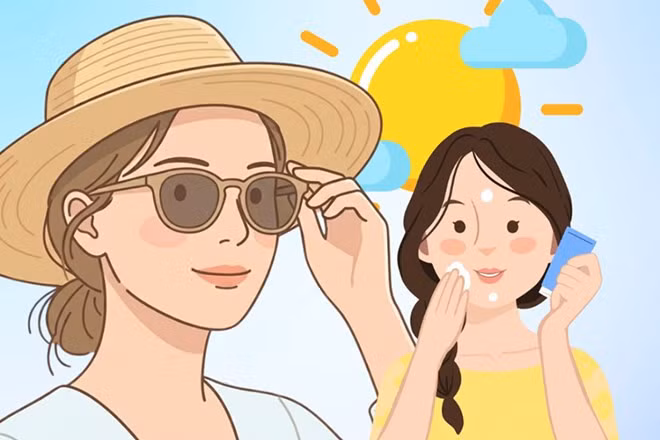 Bảo vệ da mùa hè cần lưu ý gì ngoài việc thoa kem chống nắng? Đồ họa: Thiện Nhân