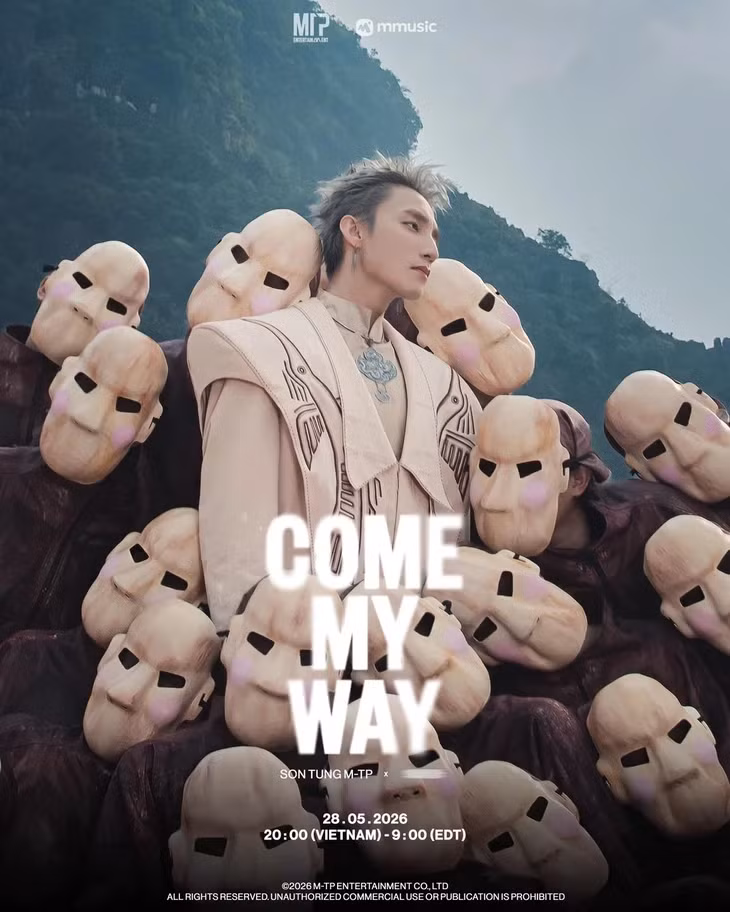 Sau nhiều ngày úp mở, tối 15-5 Sơn Tùng M-TP đã chính thức tung poster MV Come my way, hé lộ ngày phát hành vào 28-5