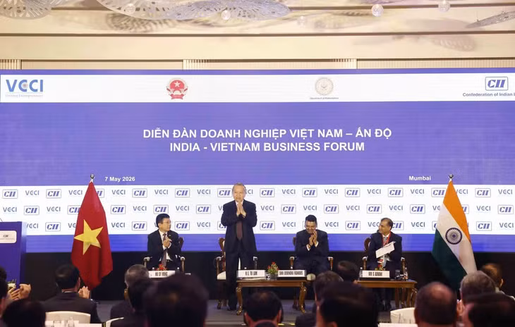 Tổng Bí thư, Chủ tịch nước Tô Lâm dự Diễn đàn Doanh nghiệp Việt Nam-Ấn Độ. (Ảnh: Thống Nhất – TTXVN)