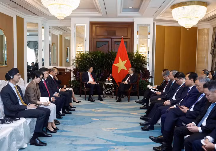 Tổng Bí thư, Chủ tịch nước Tô Lâm tiếp ông Loh Chin Hua, Giám đốc điều hành Tập đoàn Keppel. (Ảnh: TTXVN)