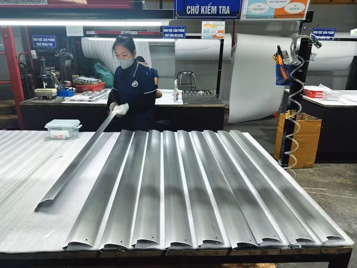 Linh kiện thành phẩm cabinet được sản xuất cung ứng cho Boeing - Ảnh: P.S