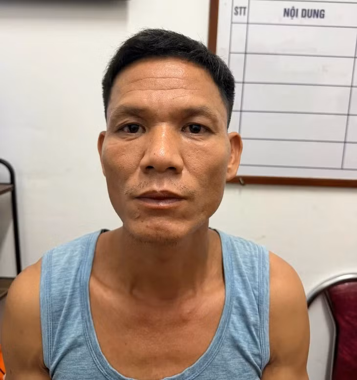Lê Văn Dụng tại cơ quan công an - Ảnh: Công an tỉnh Phú Thọ