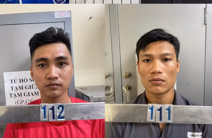 2 đối tượng trong nhóm tham gia vụ chém người. Ảnh: CACC