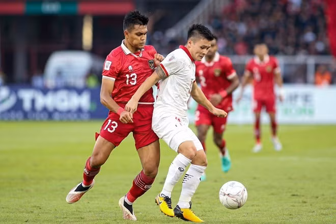 Tuyển Việt Nam có thể vào cùng bảng với tuyển Indonesia tại Asian Cup 2027. Ảnh: Minh Dân