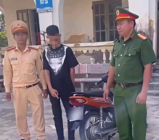 T.T.P tại cơ quan công an. Ảnh: Công an Ninh Bình