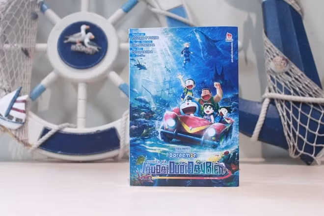 Tiểu thuyết "Doraemon: Nobita và lâu đài dưới đáy biển" chính thức ra mắt độc giả nhí Việt Nam. Ảnh: Nhà xuất bản