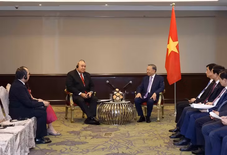 Quang cảnh buổi tiếp.