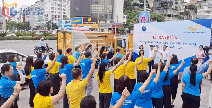 BHXH tỉnh, Sở Nội vụ và Bưu điện tỉnh ra quân hưởng ứng Tháng vận động triển khai BHXH toàn dân tháng 5/2026.